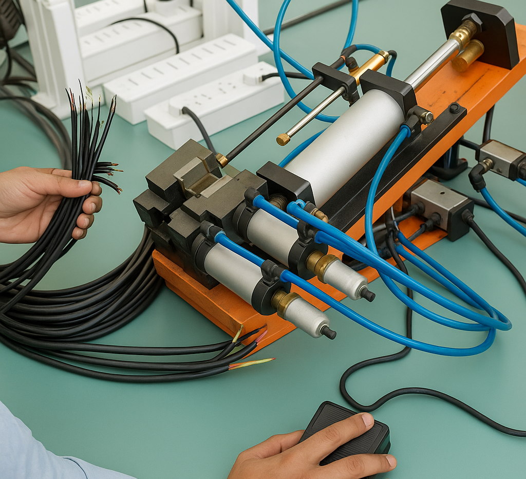 The PWZ 310 pneumatic wire stripping machine delivers fast, precise, durable performance for cables up to Ø15 mm in industrial applications.