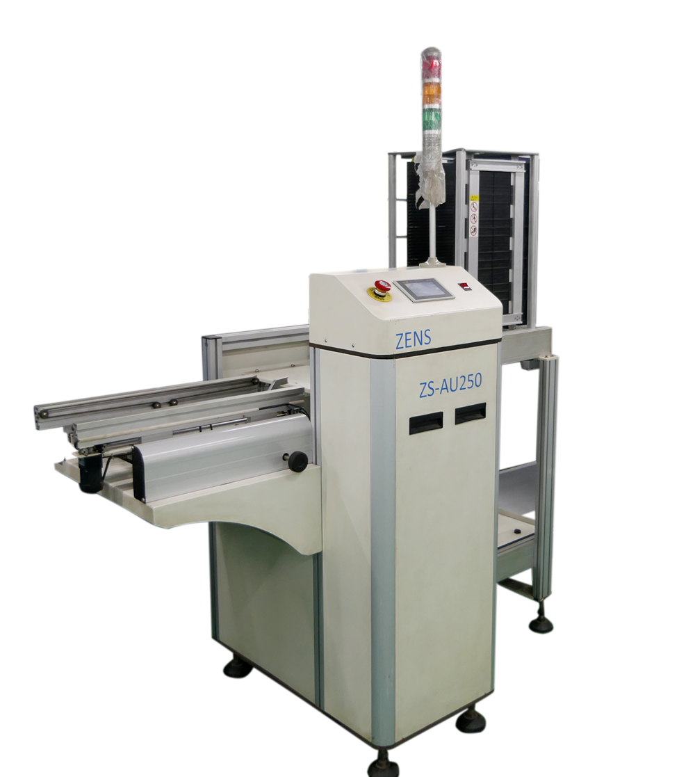 Fully automatic SMT PCB unloading system with PLC micro-computer control by Estovir Technologies