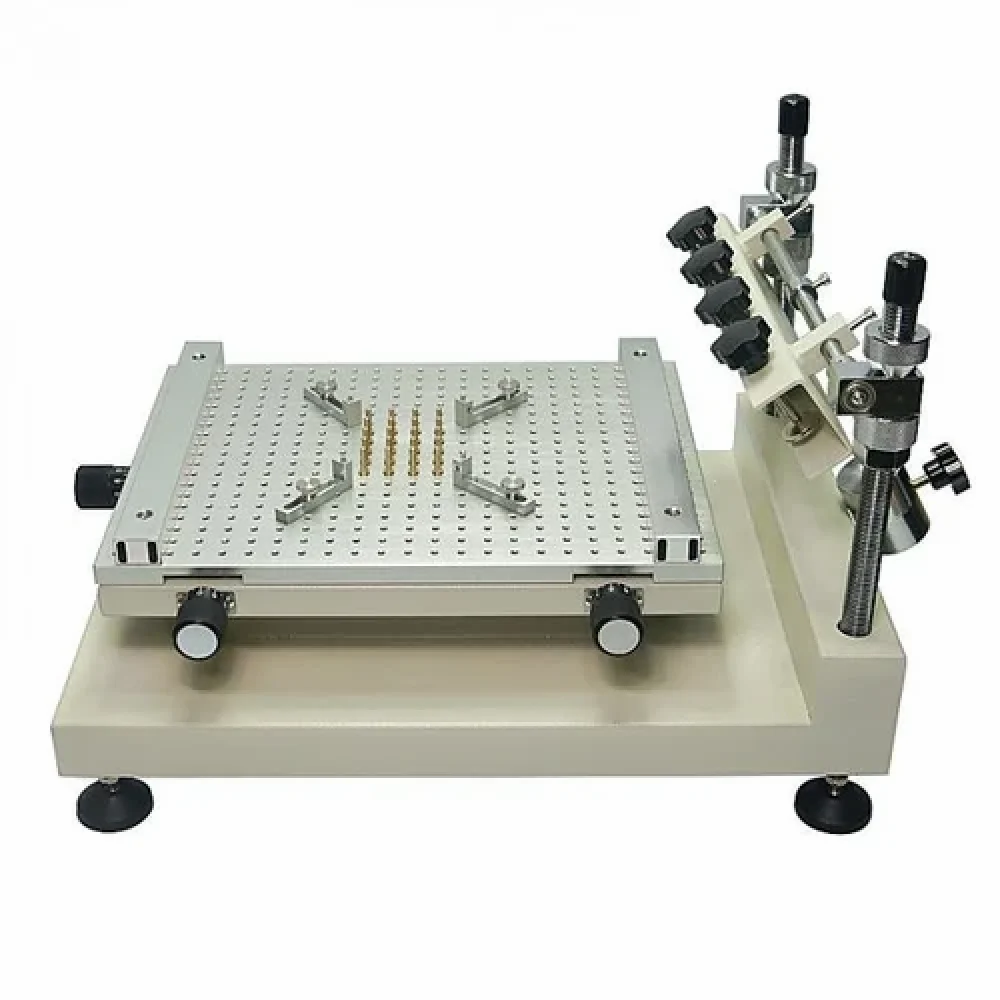 High Precision Manual Solder Paste Printer with Honeycomb Base