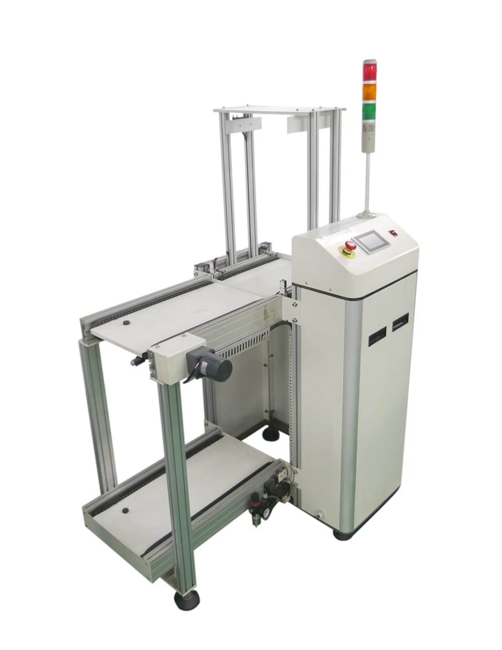 High-Precision SMT PCB Magazine Loader with Touchscreen Control and PLC System