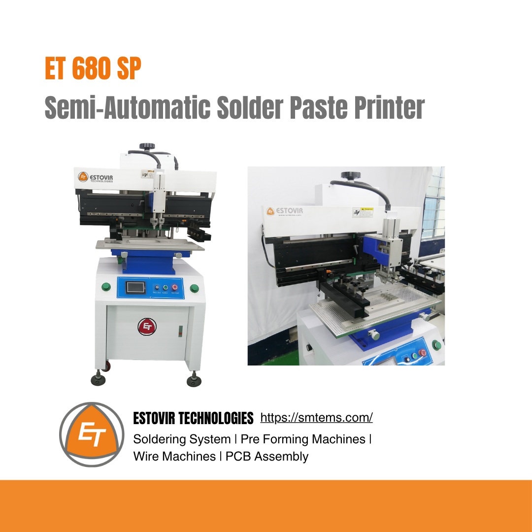 Durable Compact Manual Solder Paste Printing Machine by Estovir Technologies