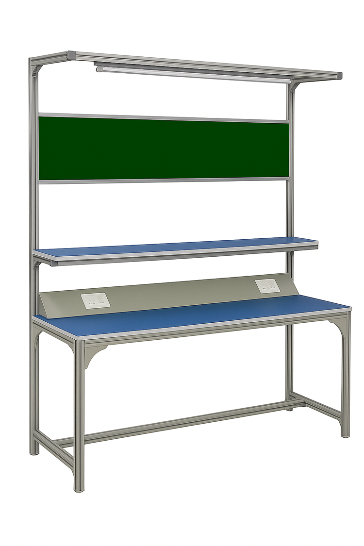 Durable 1.8 Mtr work table designed for industrial and laboratory use
