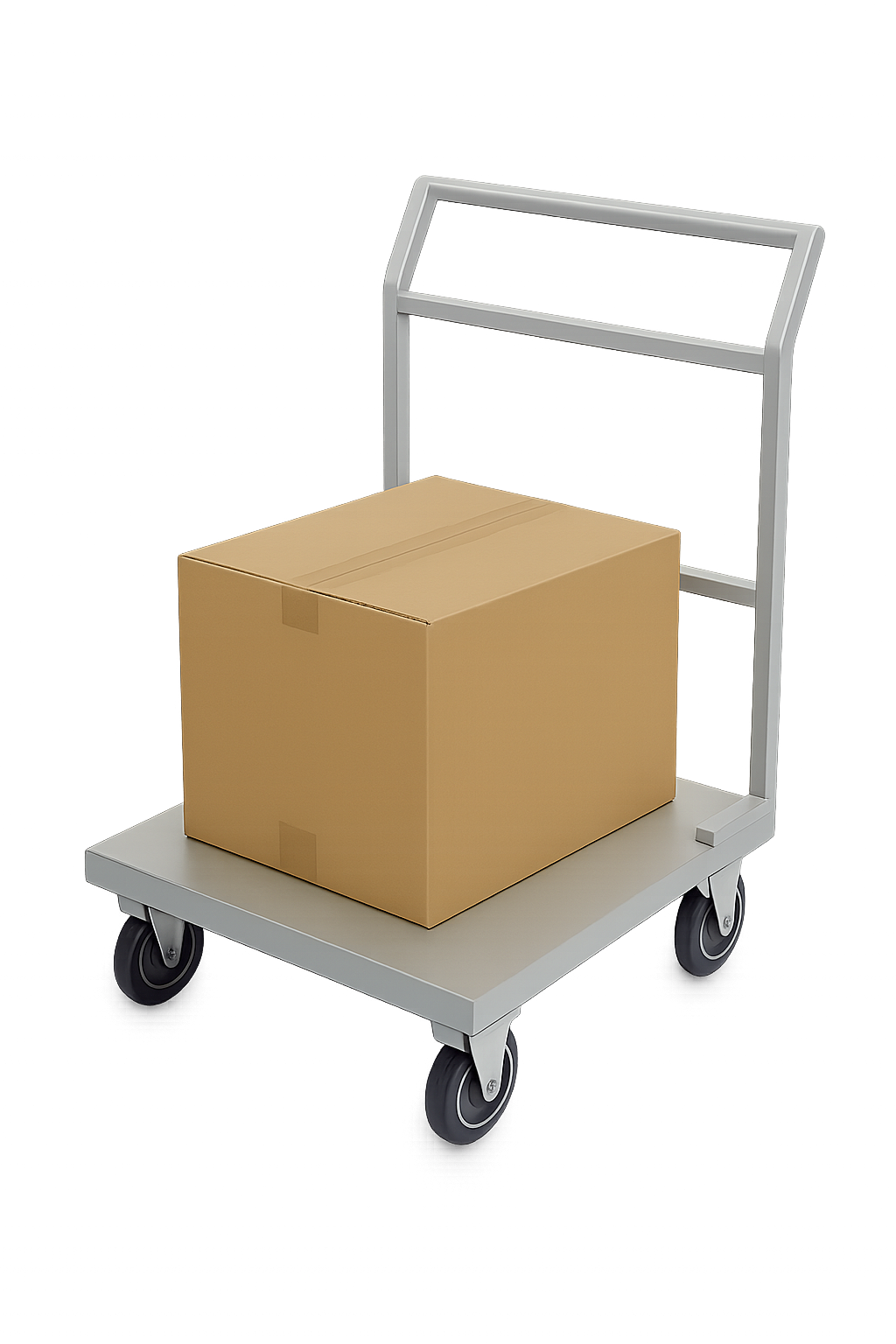 ET T700 Platform Trolley holding a single brown cardboard box.